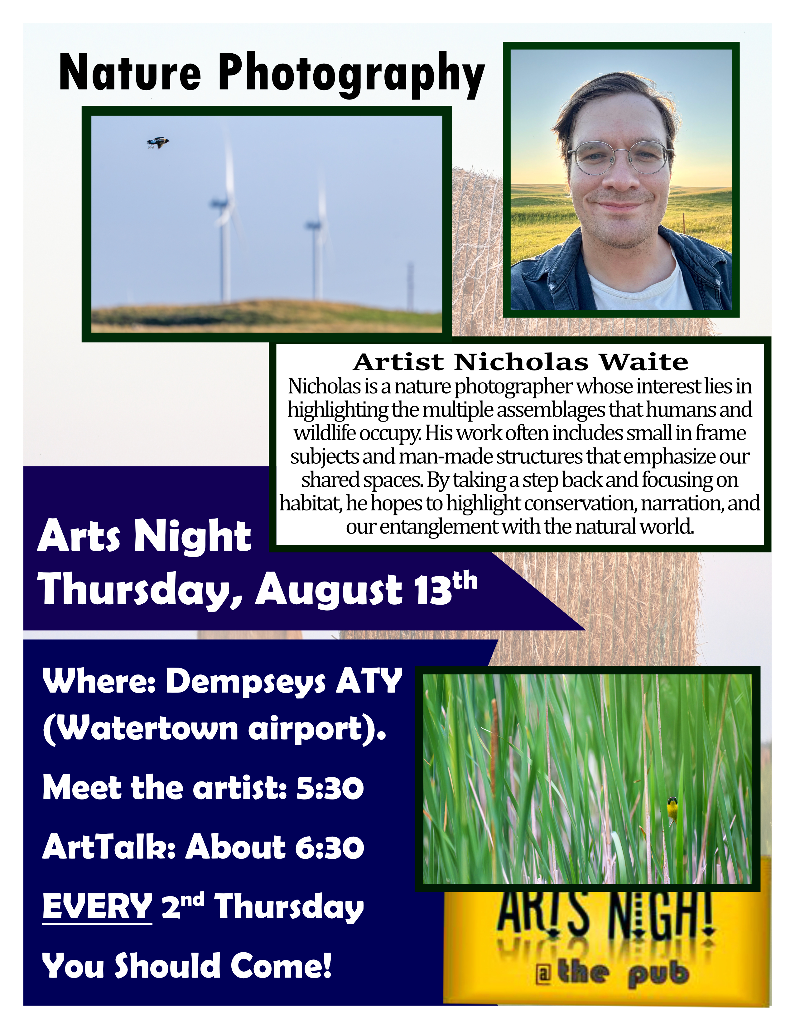 August Arts Night at the Pub
