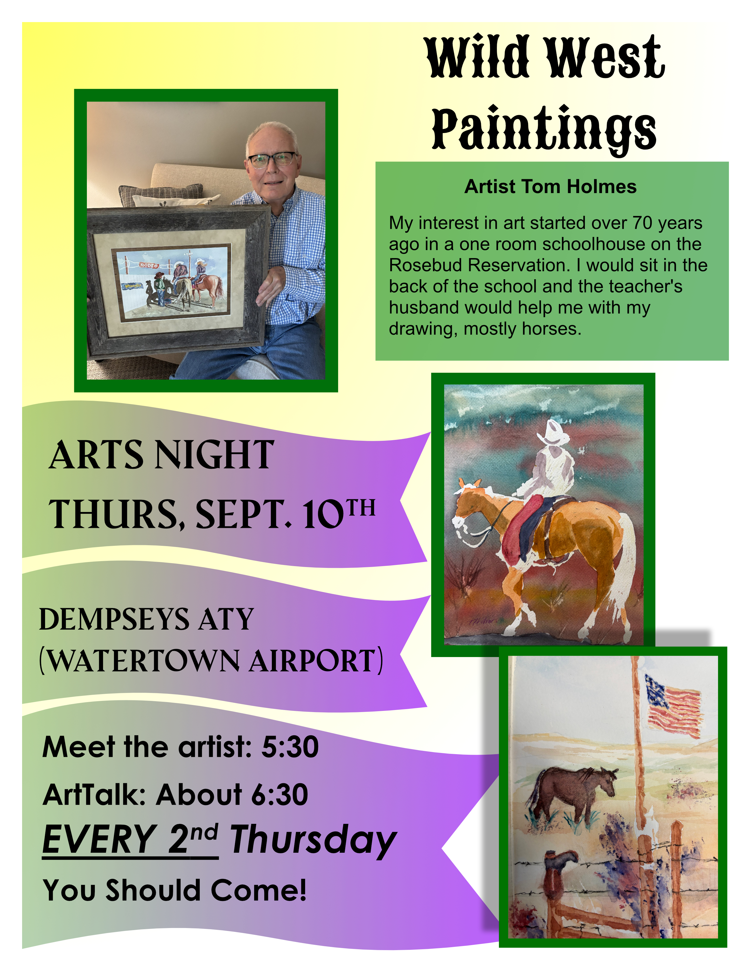 September Arts Night at the Pub
