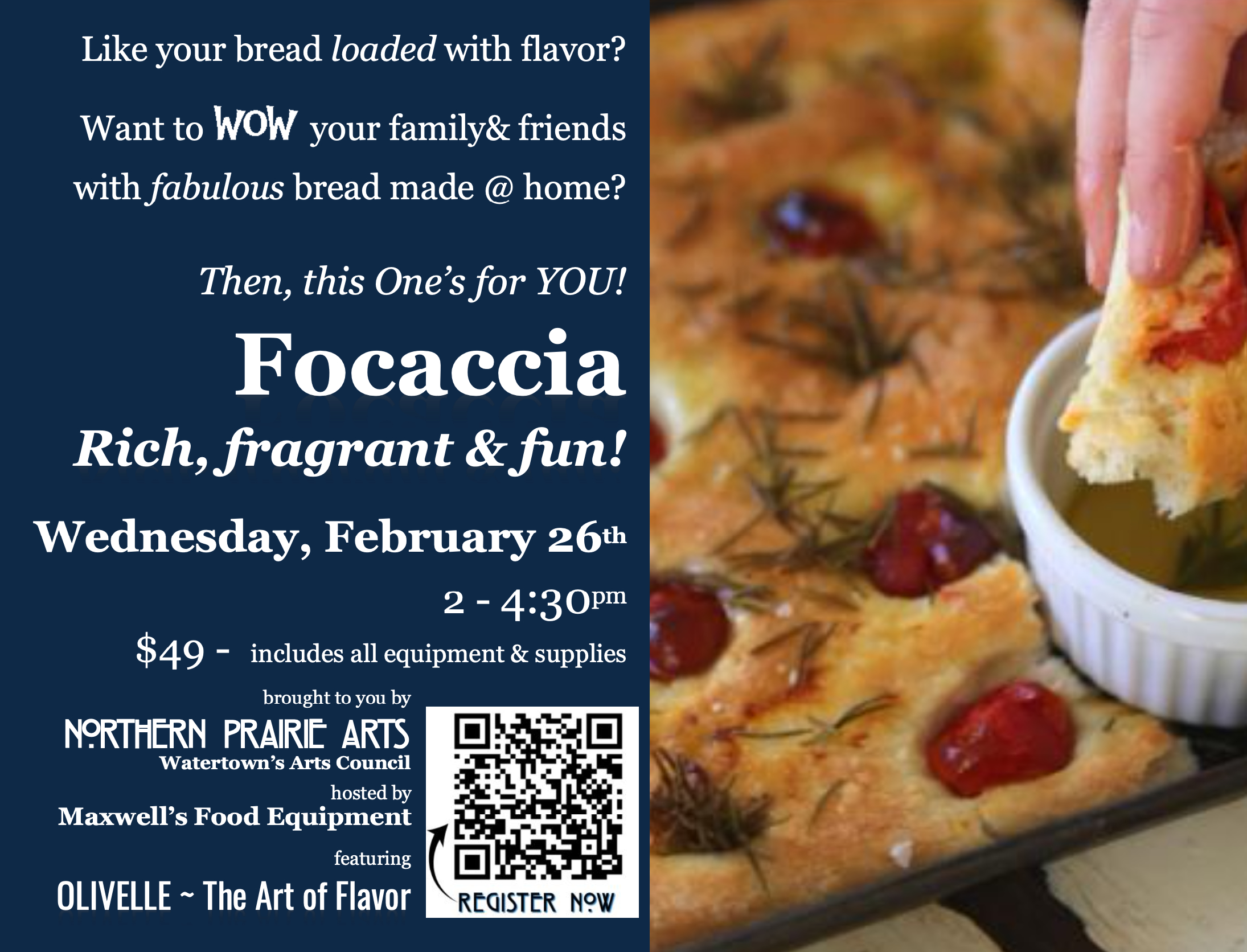 Focaccia, Rich, fragrant & fun!